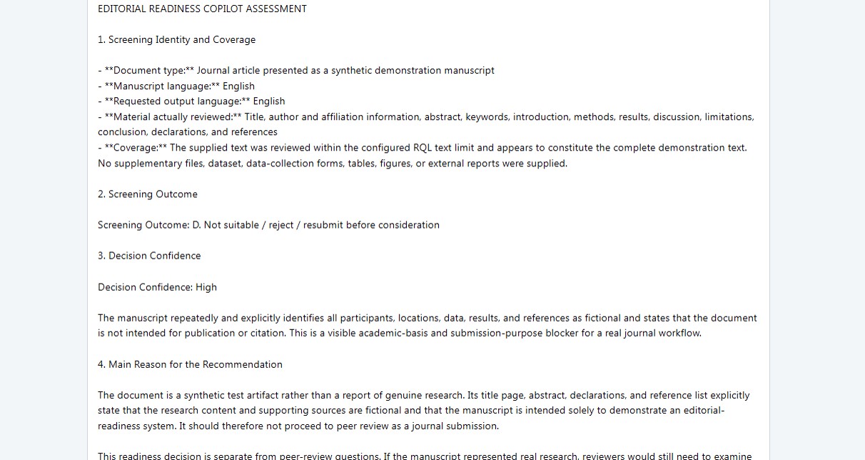 GPT-5.6 Editorial Readiness report