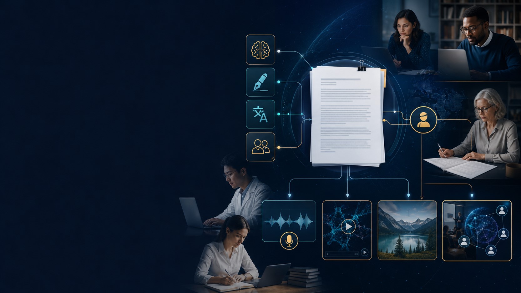 Human editor reviewing an AI-assisted editorial readiness report